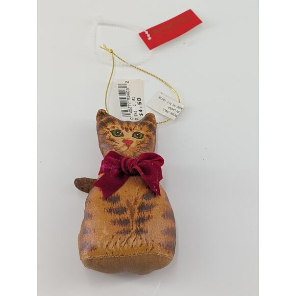 Vintage Bloomingdale Christmas Ornaments Lot Of 3 Champagne Bottle Cat Duck Boot - Picture 11 of 14